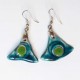 Boucles d'oreilles fantaisie turquoise