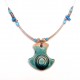 Collier original turquoise fin et léger