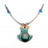 Collier original turquoise fin et léger