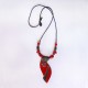 Grand collier lumineux fantaisie rouge