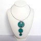 collier trio turquoise