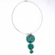 collier trio turquoise