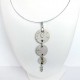 collier trio blanc