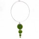 collier trio vert