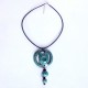 Grand collier rondeur turquoise