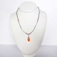 Collier délicatesse orange