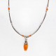 Collier délicatesse orange