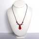 Collier rouge chic  et fin