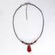 Collier rouge chic  et fin