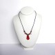 Collier rouge chic  et fin