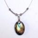 Collier labradorite chic fin et léger