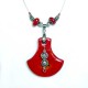 Collier original rouge lumineux