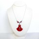 Collier original rouge lumineux