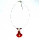 Collier original rouge lumineux