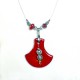 Collier original rouge lumineux