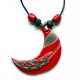 Grand collier lumineux lune rouge