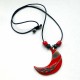 Grand collier lumineux lune rouge