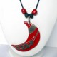 Grand collier lumineux lune rouge