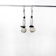 Boucles d'oreilles légères douceur blanche
