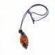 Collier original et artisanal  fantaisie orange