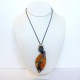 Collier original et artisanal  fantaisie orange