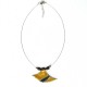 Collier jaune moutarde et noir original