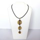 Collier trio chic jaune d'or