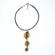 Collier trio chic jaune d'or