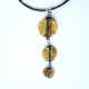 Collier trio chic jaune d'or