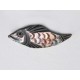 Broche poisson brillante aux reflets métalliques