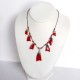 Collier rouge chic et éclatant