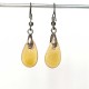 Boucles d'oreilles gouttes jaune d'or