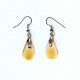 Boucles d'oreilles gouttes jaune d'or