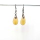 Boucles d'oreilles gouttes jaune d'or