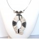 Collier blanc en raku original  tendance chic