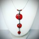 Collier trio rouge ethnique chic