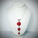 Collier trio rouge ethnique chic