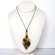 Collier original et artisanal  fantaisie  jaune et noir