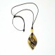 Collier original et artisanal  fantaisie  jaune et noir