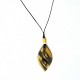 Collier original et artisanal  fantaisie  jaune et noir