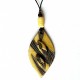 Collier original et artisanal  fantaisie  jaune et noir