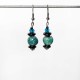 Boucles d'oreilles turquoises rondes et légères