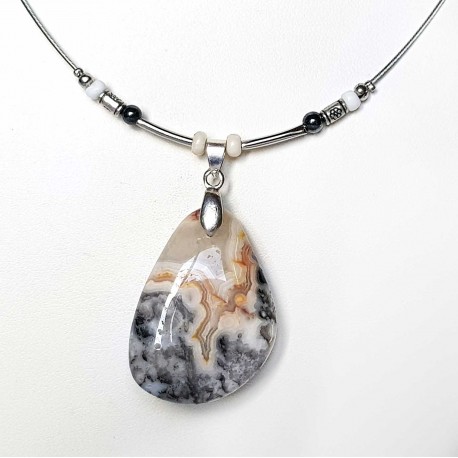 Collier chic agate  claire