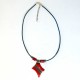 Collier original rouge et noir