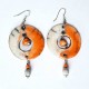 Boucles d'oreilles grandes colorées et gaies