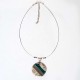 Collier réglable rond  et chic  en raku