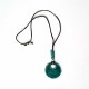 Collier artisanal réglable rondeur turquoise