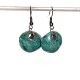 Boucles d'oreilles boules turquoises