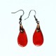 Boucles d'oreilles rouge éclatant