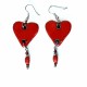 Boucles d'oreilles coeurs longs